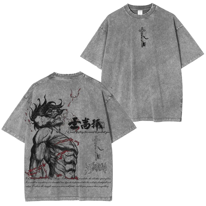 Attack on Titan Eren Yeager  Oversize T-Shirt
