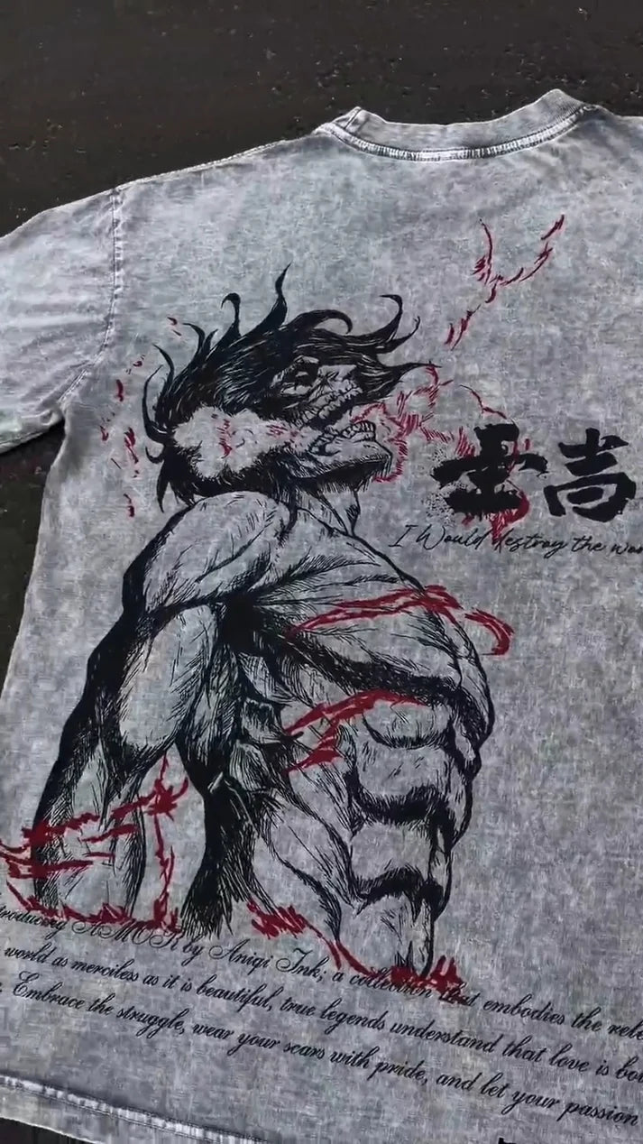 Attack on Titan Eren Yeager  Oversize T-Shirt