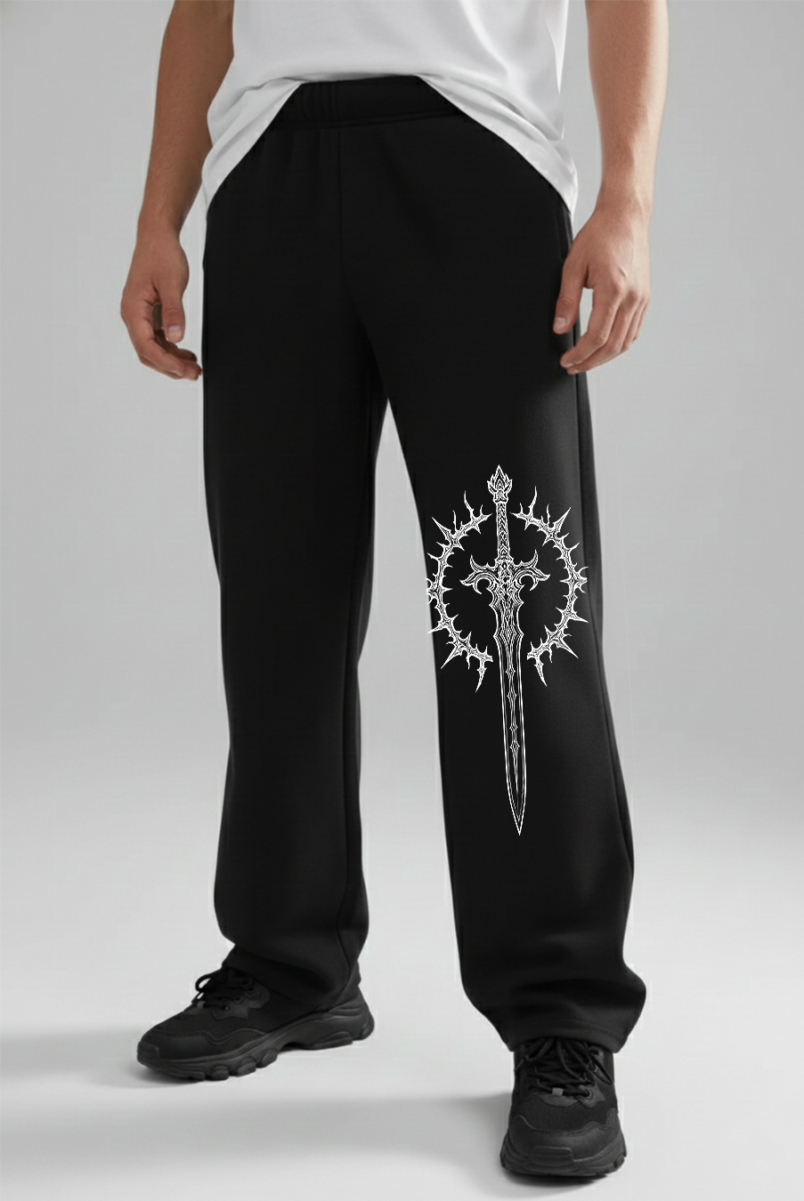 ANGLE SWORDLINE BAGGY PANTS