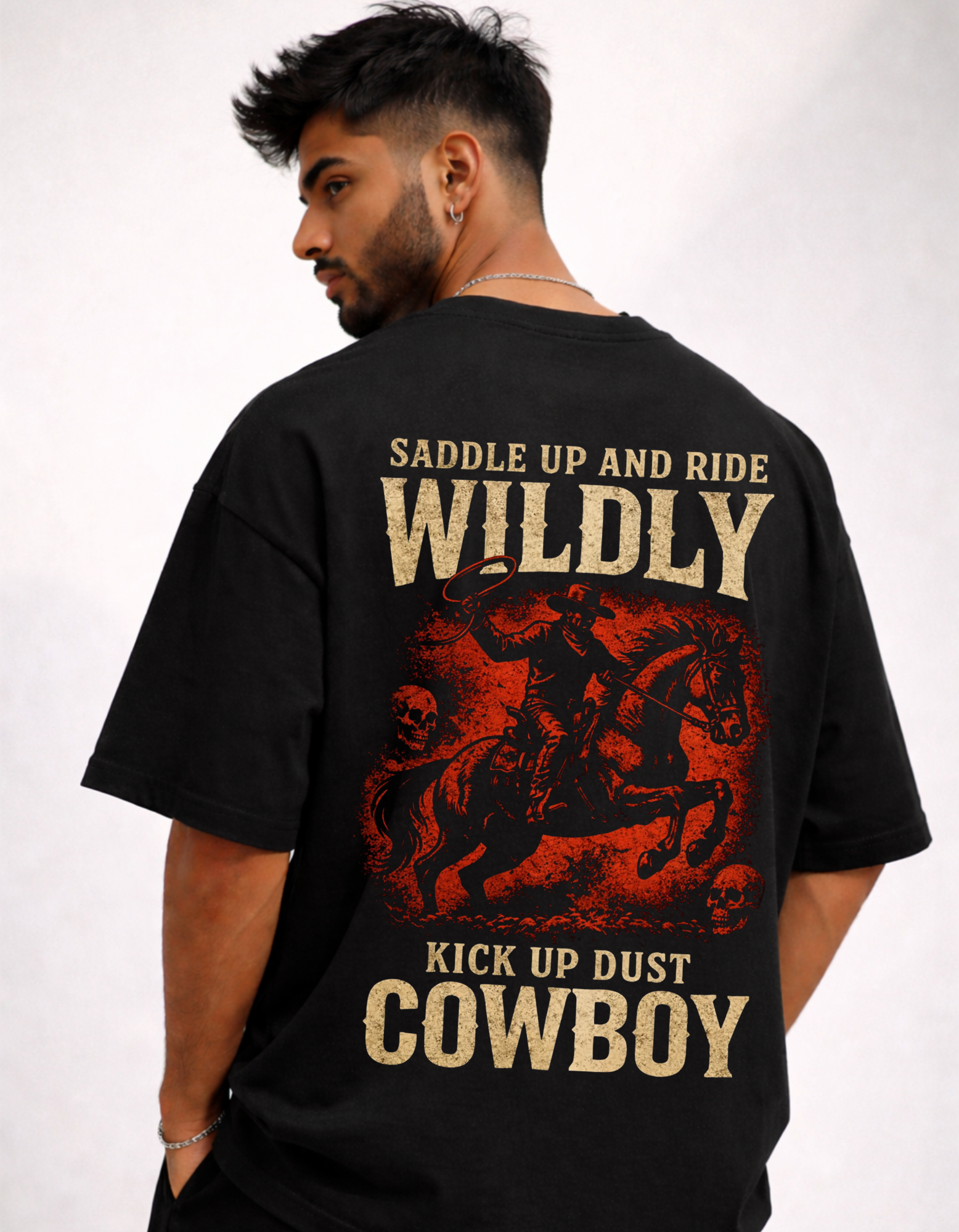 OUTLAW DRIP Puff Oversized T-SHIRT