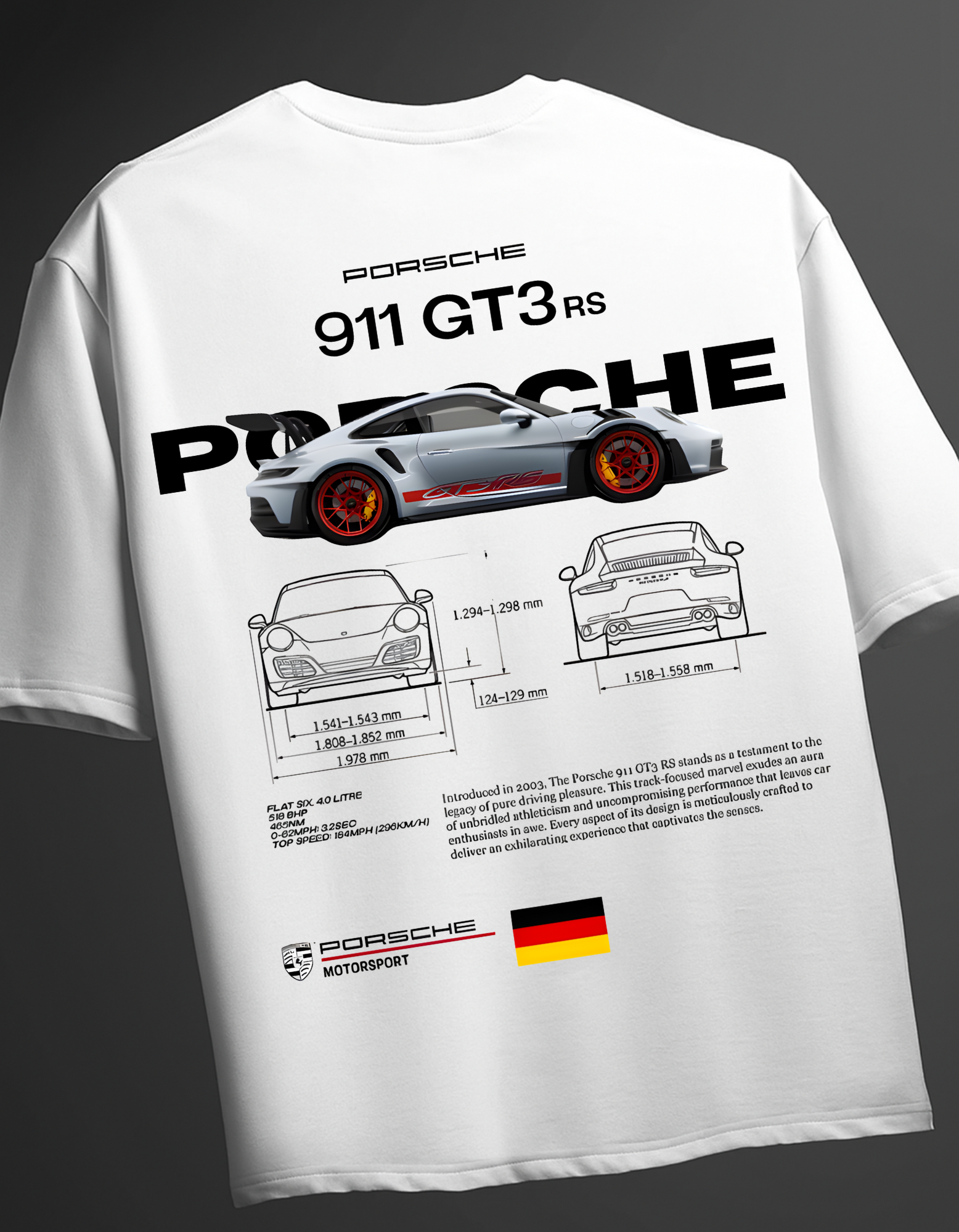 911 PORSCHE Oversized T-shirt