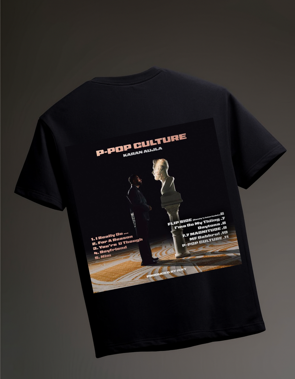 P Pop culture karan aujla Oversized T-shirt