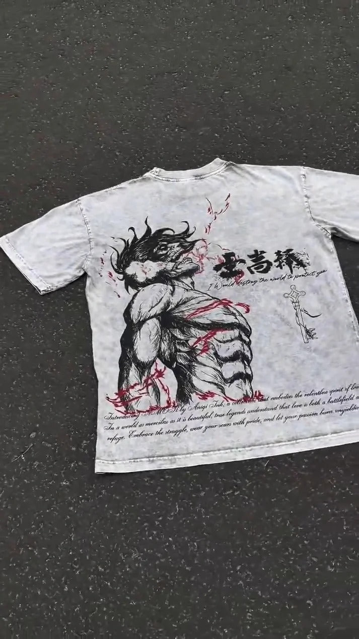 Attack on Titan Eren Yeager  Oversize T-Shirt